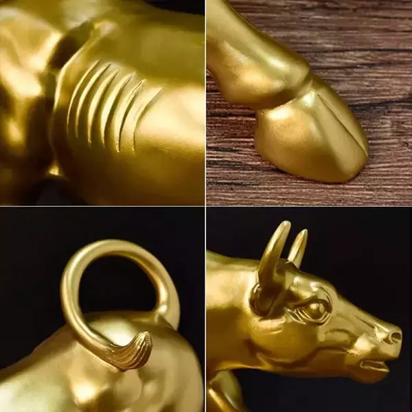 Escultura de Touro Dourado de Wall Street