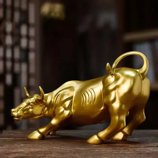 Escultura de Touro Dourado de Wall Street